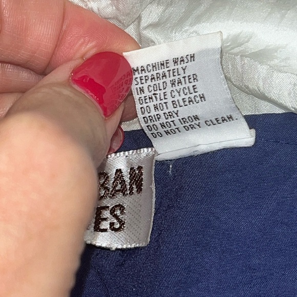 80s red white blue Windbreaker zip jacket color block sailing nautical preppy MP - Picture 5 of 13